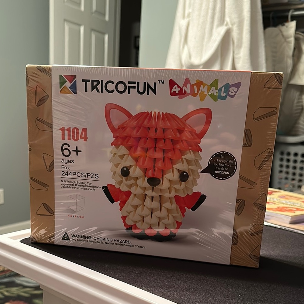 Fox 3D Puzzle Toy - Red and White